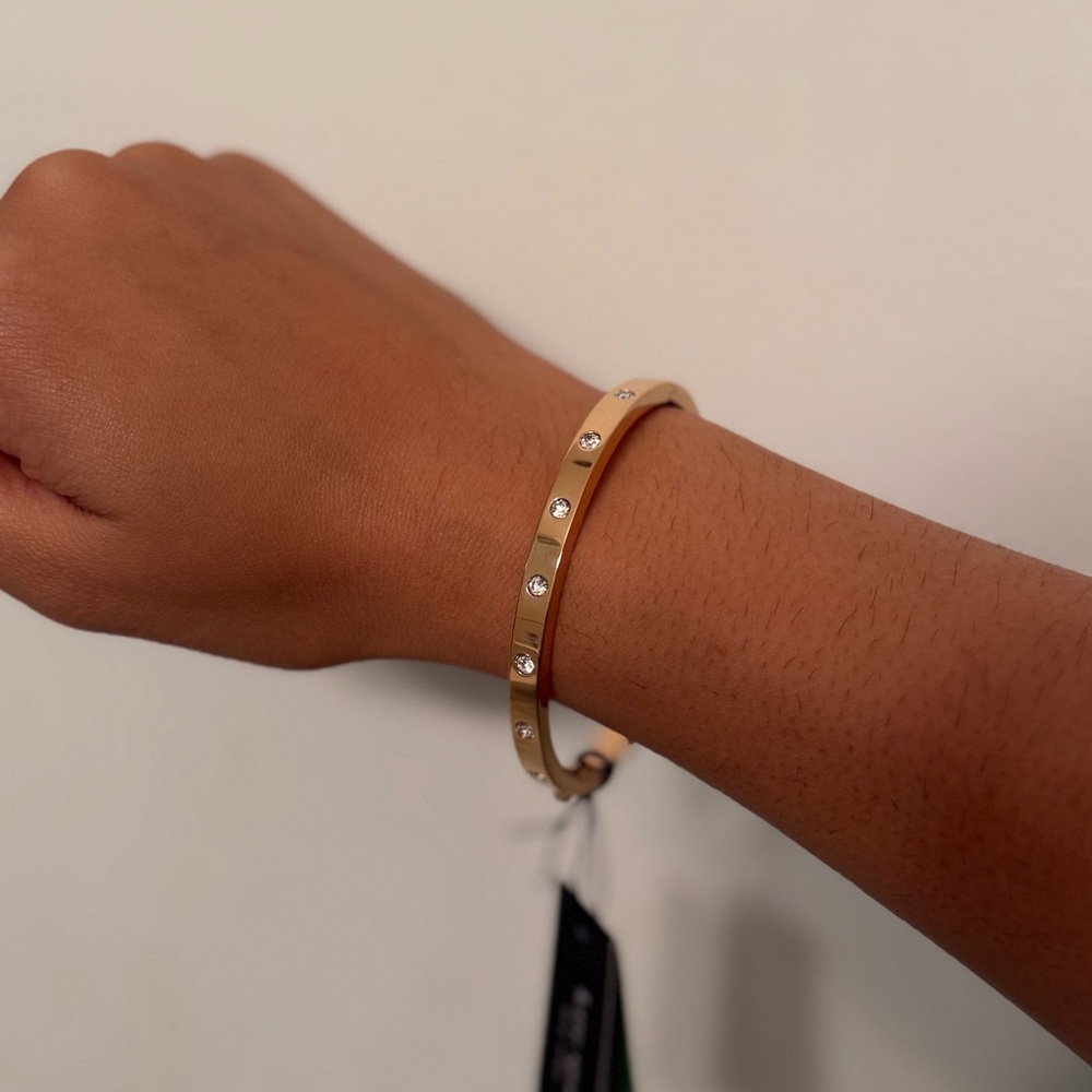 Kate Spade Gold Bracelet with Crystal Details